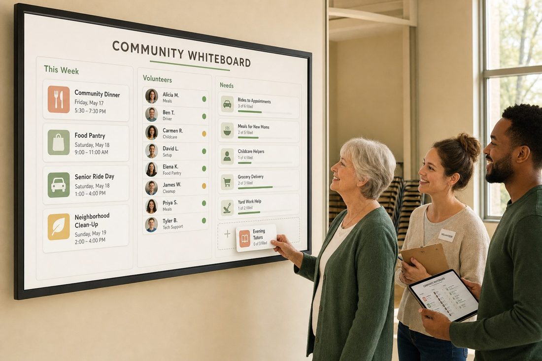 Community Whiteboard concept render